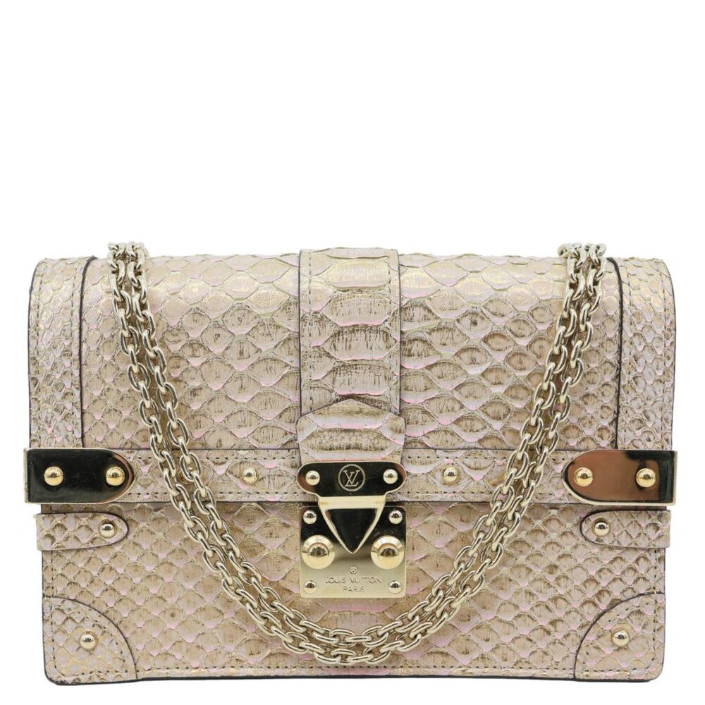 Louis Vuitton Trunk Python Leather Chain Wallet S… - image 1